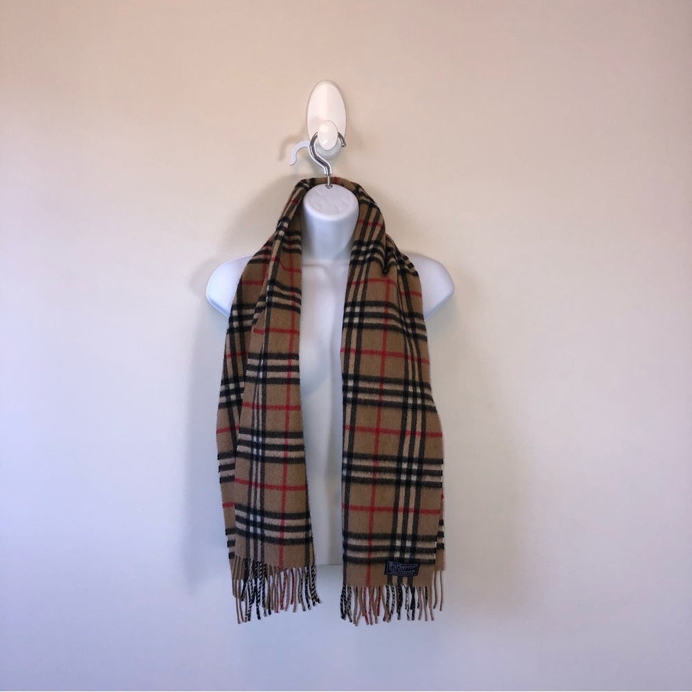 Burberrys of London Vintage Burberry 100% Cashmere Nova Check Scarf England
